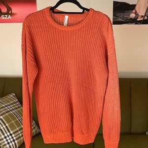 Orange American Apparel Knitted Sweater